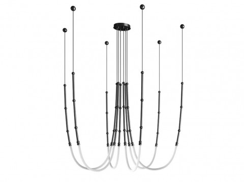 Подвесная светодиодная люстра Inodesign Alrik CH Black 44.1512