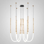 Подвесная светодиодная люстра Inodesign Alrik CH Brass 44.1512