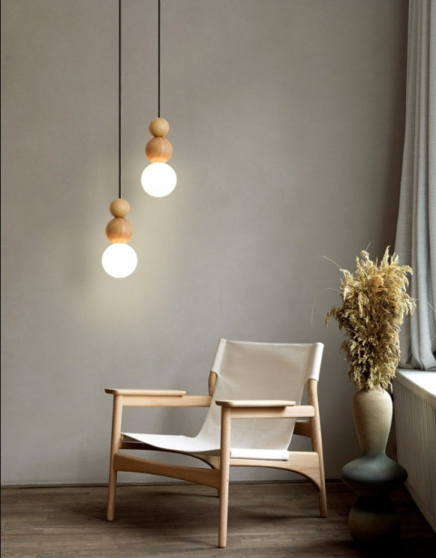 Подвесной светильник Inodesign Beads Bright Wood 44.2510