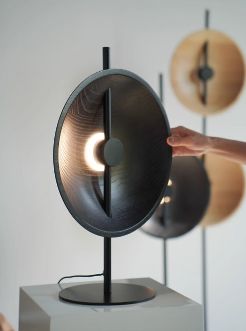 Настольная лампа Inodesign Delano Wood Black 44.5235