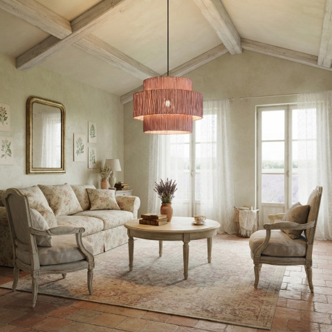 Подвесная люстра Inodesign Hiskias Pink 43.3550