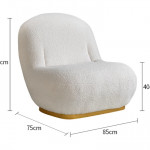 Кресло Inodesign Pacha lounge chair ivory 01.419
