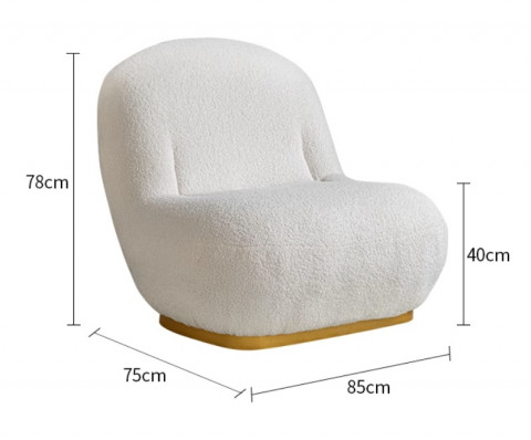 Кресло Inodesign Pacha lounge chair ivory 01.419