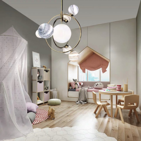 Люстра на штанге Inodesign Planet 40.2586