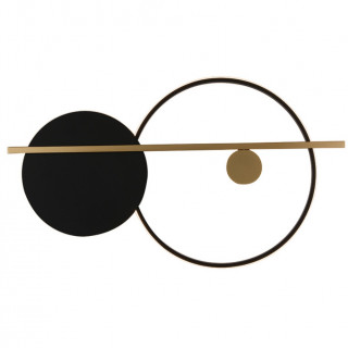 Настенный светодиодный светильник Inodesign Round Black 44.4680