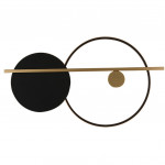 Настенный светодиодный светильник Inodesign Round Black 44.4680