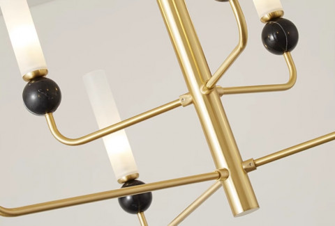 Люстра на штанге Inodesign Stenly Gold 8 44.12050